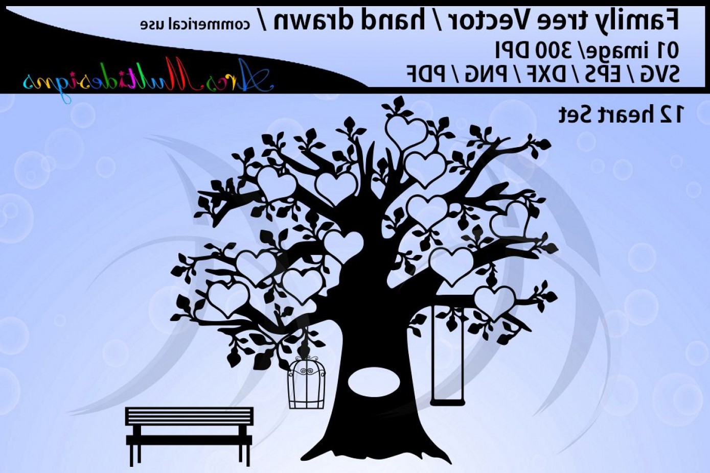 1389x926 Family Tree Clipart Dxf Png Pdf Family Tree Silhouette