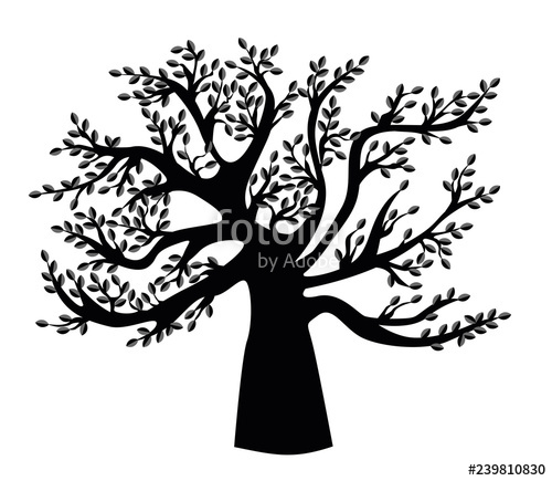 Black Family Tree Template Vector Illustration Stock Image 500x435 Black Family Tree Template Vector Illustration Stock Image