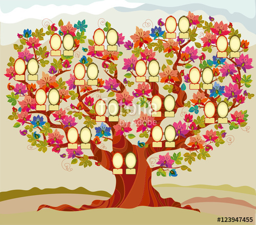 Family Tree Vector Illustration Stock Image And Royalty Free 500x440 Family Tree Vector Illustration Stock Image And Royalty Free