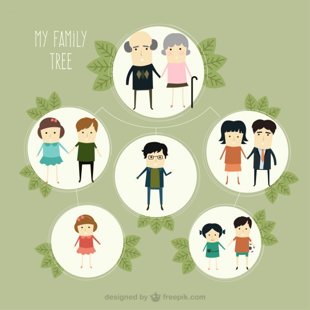 626x626 Cute Family Tree Vector Free Download
