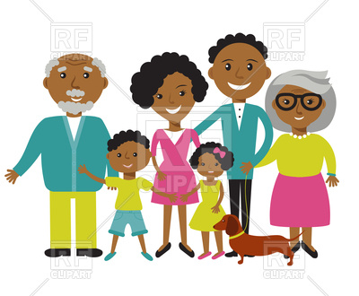 400x330 Happy African American Family Vector Image Of People Mcherevan