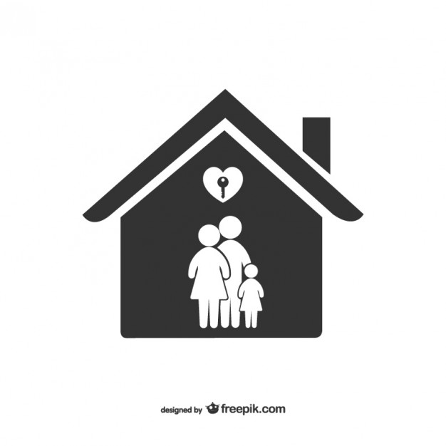 626x626 Family In The House Free Vector