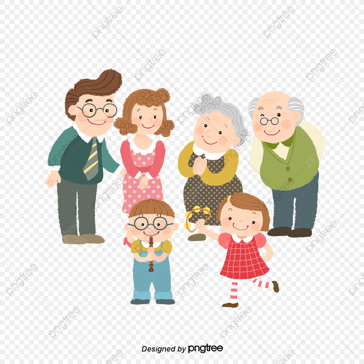 1200x1200 Happy Family, Family Vector, People Illustration, Cartoon