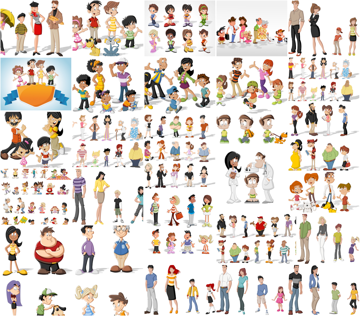 1500x1314 Cartoon People Children And Family Vector Free Download