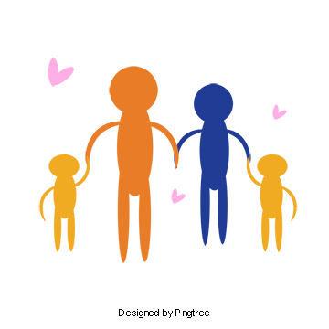 360x360 Happy Family Vector, Happy, Family, Silhouette Figures Png