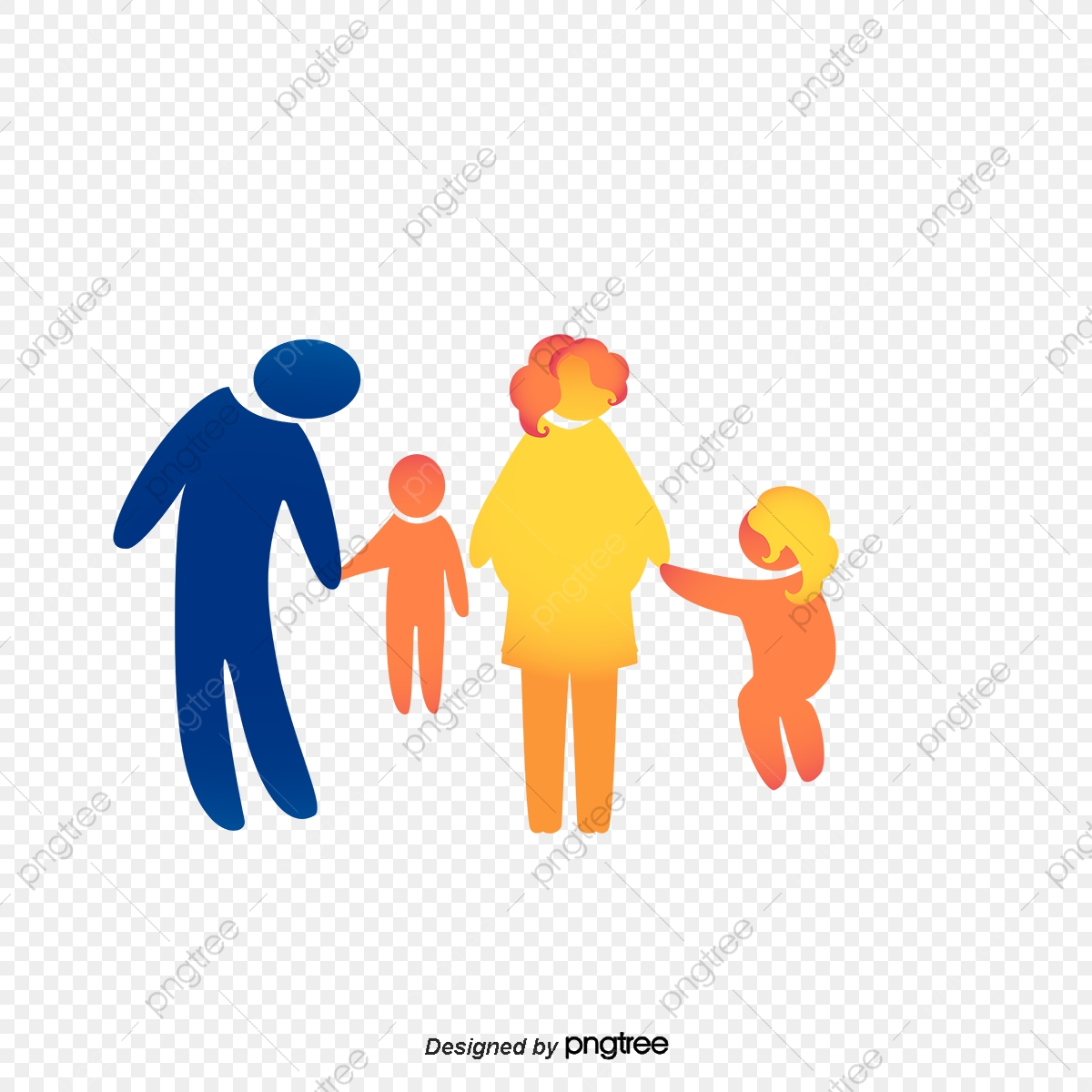 1200x1200 Vector Color Abstract A Family Of Five, Color Vector, Abstract