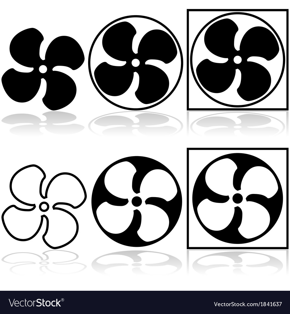 1000x1080 Fan Icon Vector