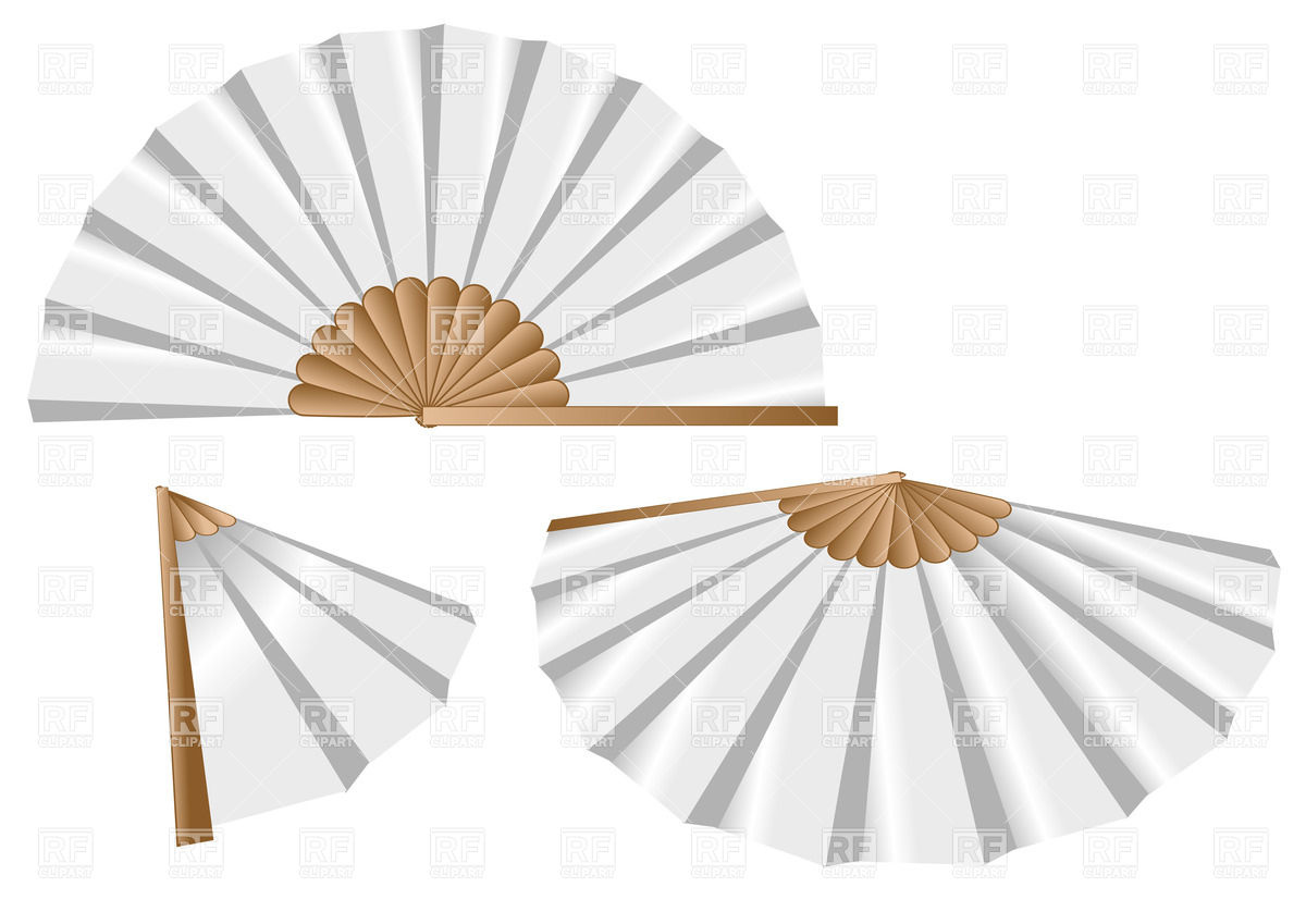 1200x849 White Oriental Fan Vector Image Of Objects Arkela