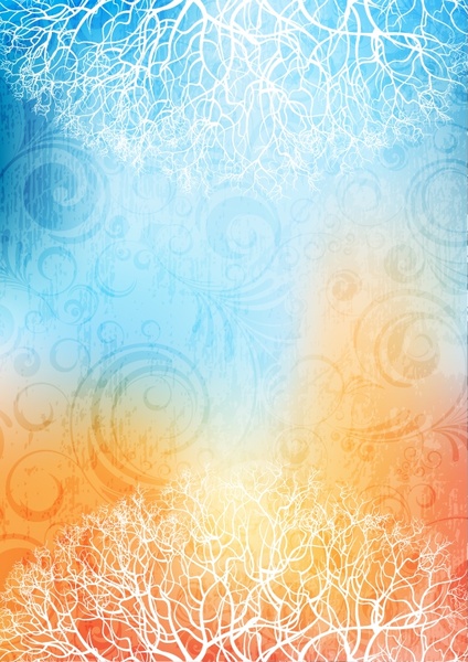 424x600 Fancy Silhouette Background Vector Shucha Free Vector