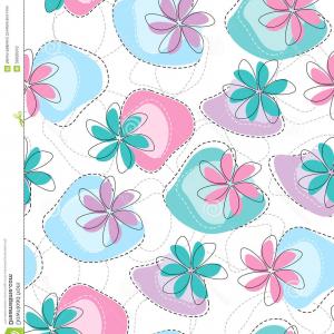 300x300 Royalty Free Stock Photos Seamless Fancy Vector Flower Wallpaper