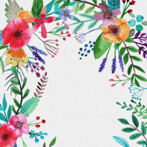 300x300 Stock Illustration Seamless Fancy Flower Wallpaper Background