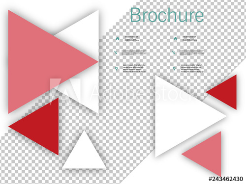 500x375 White Brochure Cover Design Fancy Info Banner Mockup Title Sheet