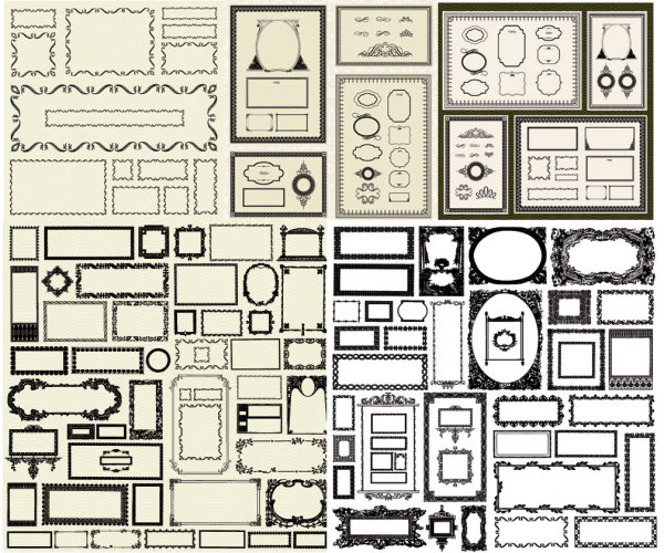 600x500 Fancy Border Vector Free Download