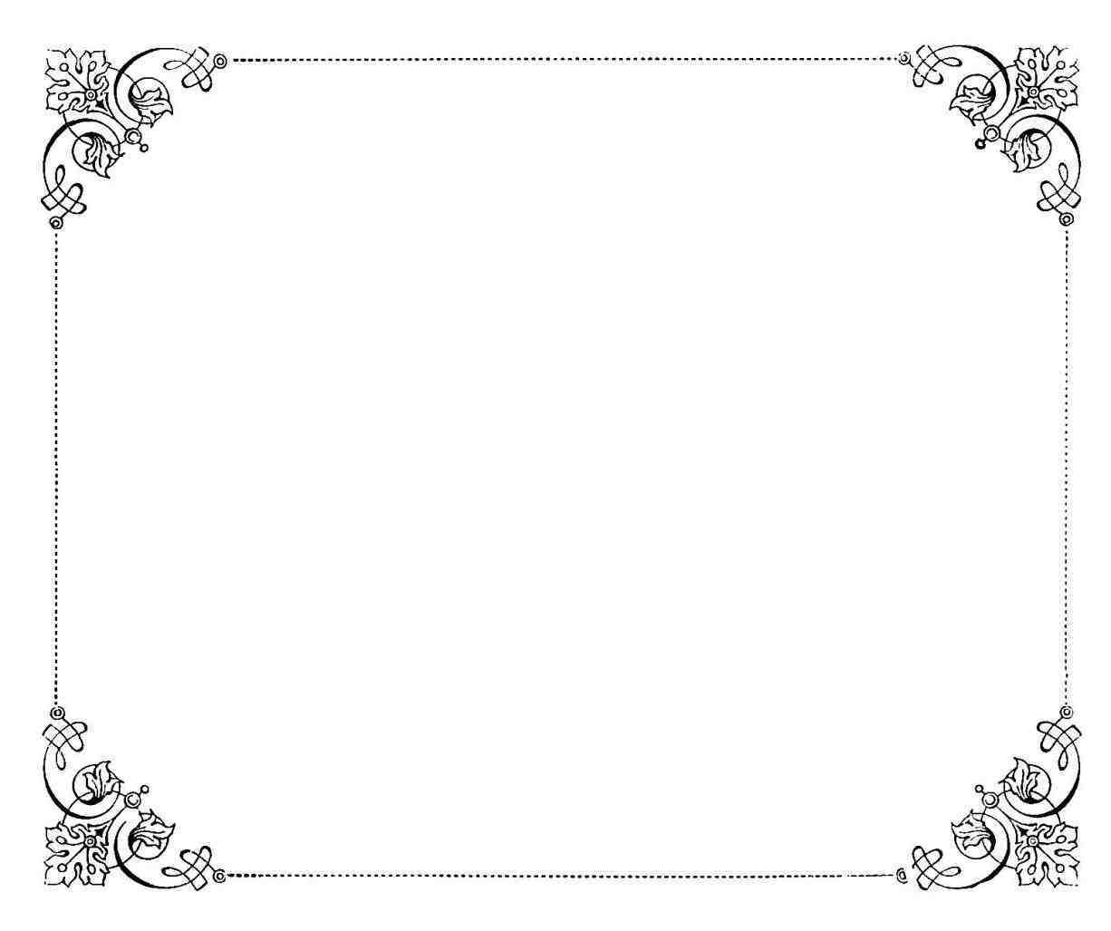 1226x1027 Vintage Frame Border Vector Fancy Black Vintage Frame Design Paper