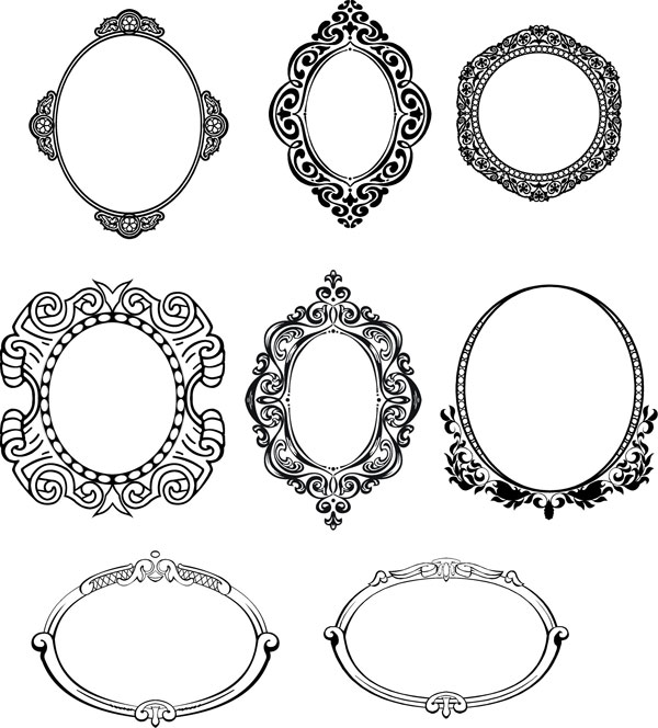 600x664 Circular Fancy Border Vector Free Download