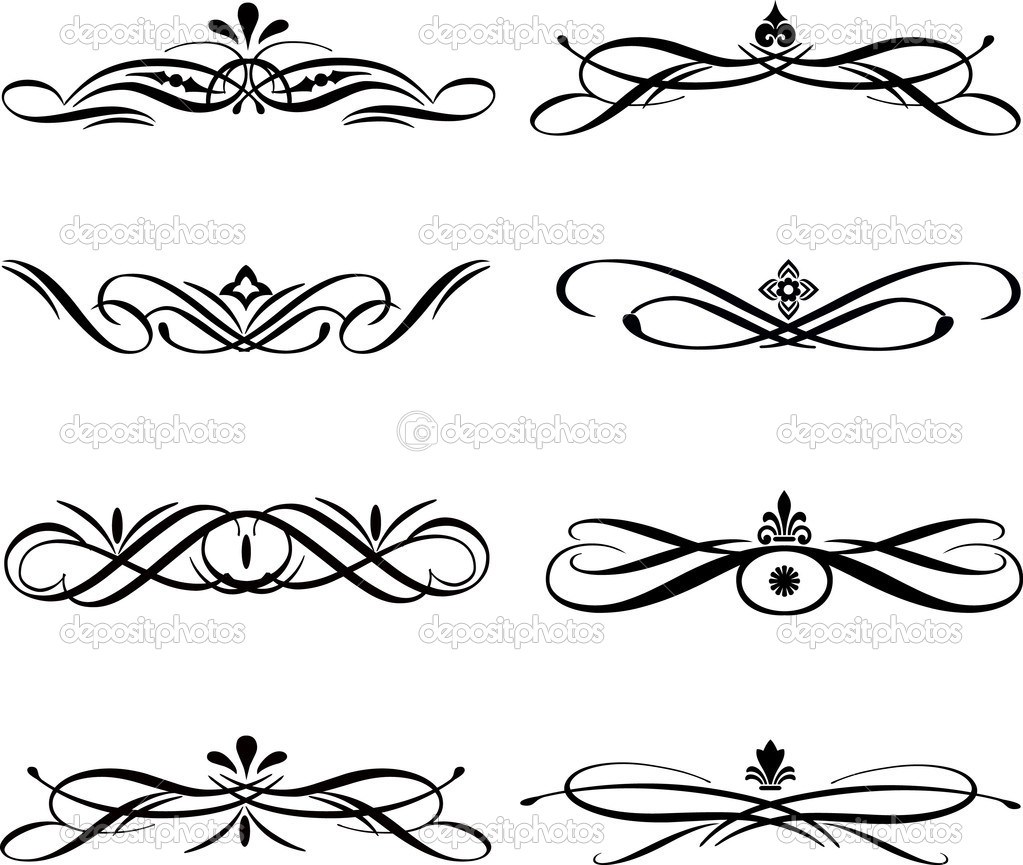 1023x865 Fancy Black And White Borders Frames