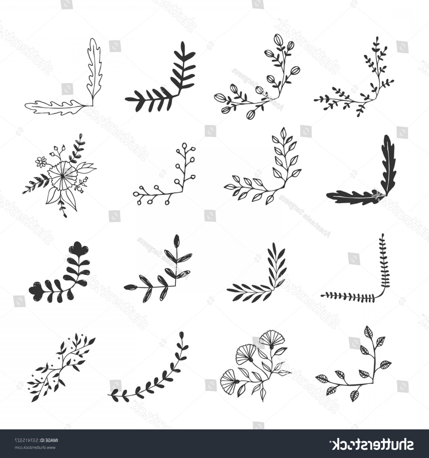 1800x1920 Set Hand Drawn Corner Borders Fancy Geekchicpro