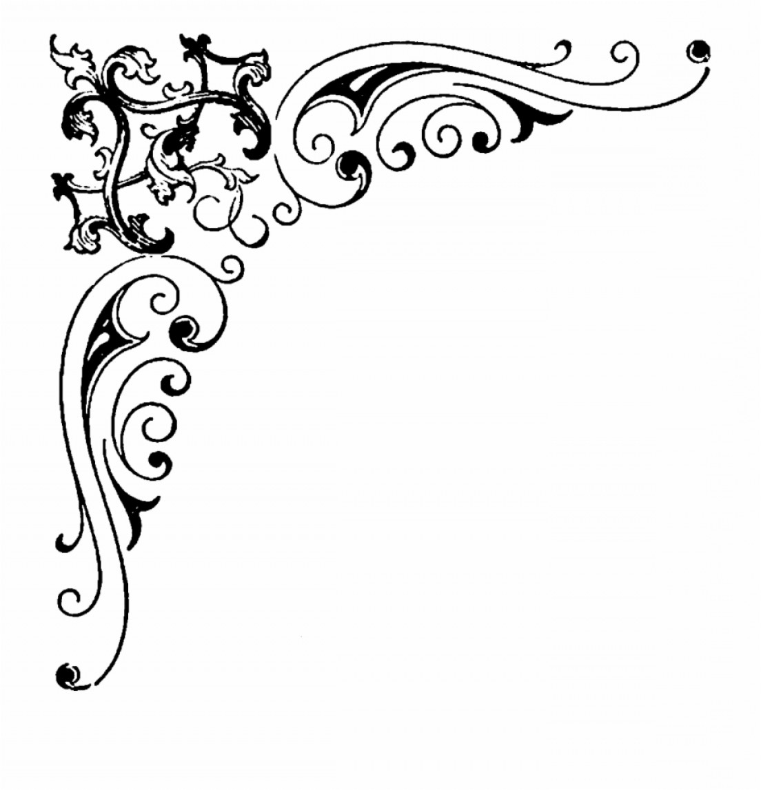 Fancy Corner Border Vector at Vectorified.com | Collection of Fancy