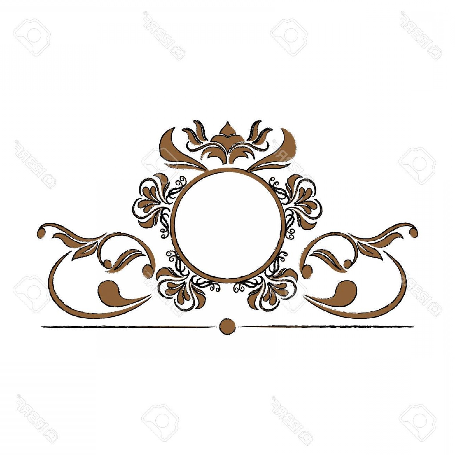 1560x1560 Photostock Vector Floral Frame Border Decorative Design Element
