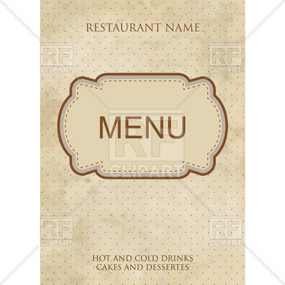 400x400 Vintage Style Restaurant Or Cafe Menu Design With Fancy Frame