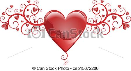 450x245 Fancy Heart Vector