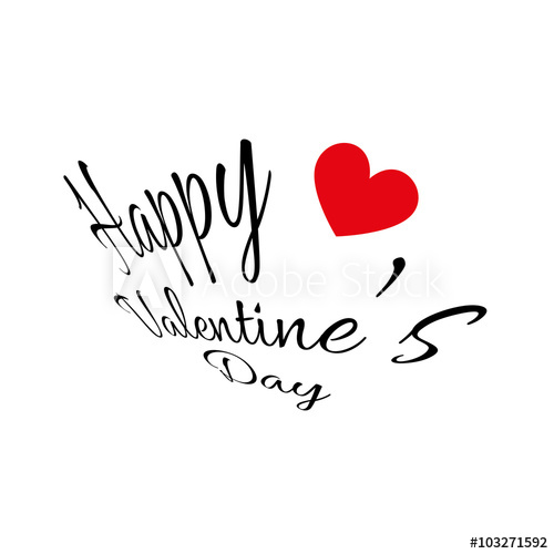 500x500 Happy Valentine's Day Greeting Card Fancy Shaped Black Colored