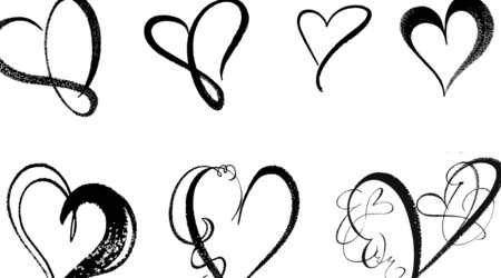 450x250 Huge Collection Of 'fancy Heart Drawing' Download More Than