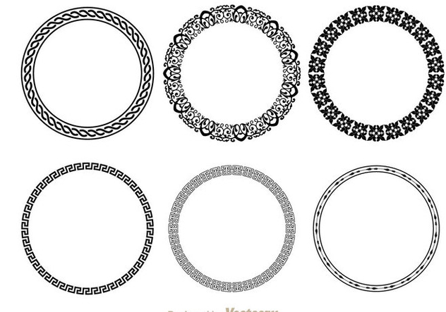 632x443 Circle Fancy Line Decoration Free Vector Download Cannypic