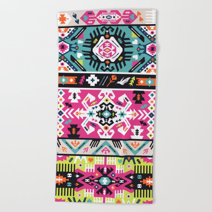 700x700 Fancy Abstract Geometric Vector Pattern In Tribal Style Beach