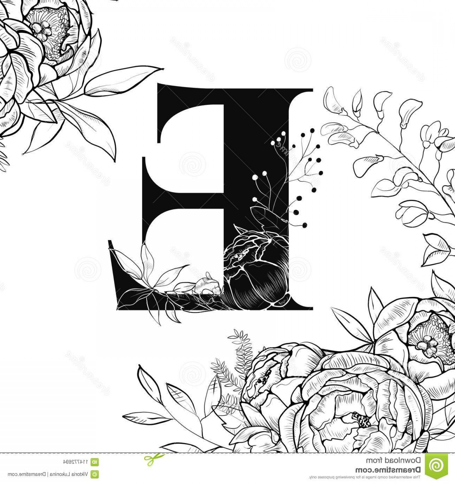 1560x1662 Flower Alphabet Letter E Pattern Laser Cut Template Initial