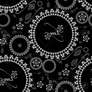 300x300 Fancy Floral Drawing Seamless Pattern Doodle Hand Drawn Flowers