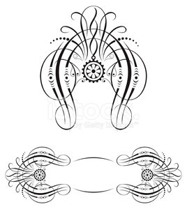 268x300 Fancy Vector Scroll Stock Vectors