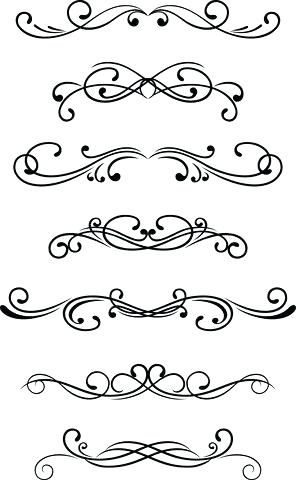 296x480 Calligraphic Scrolls Simple Scroll Designs Could Use A Scroll