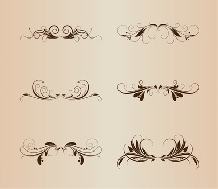 425x368 Vector Fancy Underline Vintage Free Vector Download
