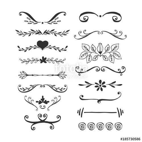 Fancy Text Dividers Line Borders And Laurel Design Elements 500x500 Fancy Text Dividers Line Borders And Laurel Design Elements