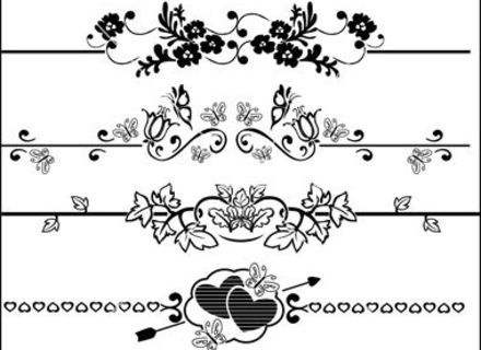 440x320 Fancy Vector Dividers, Divider Clipart