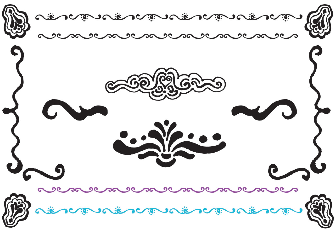1400x980 Free Vector Free Fancy Lines Vector Series