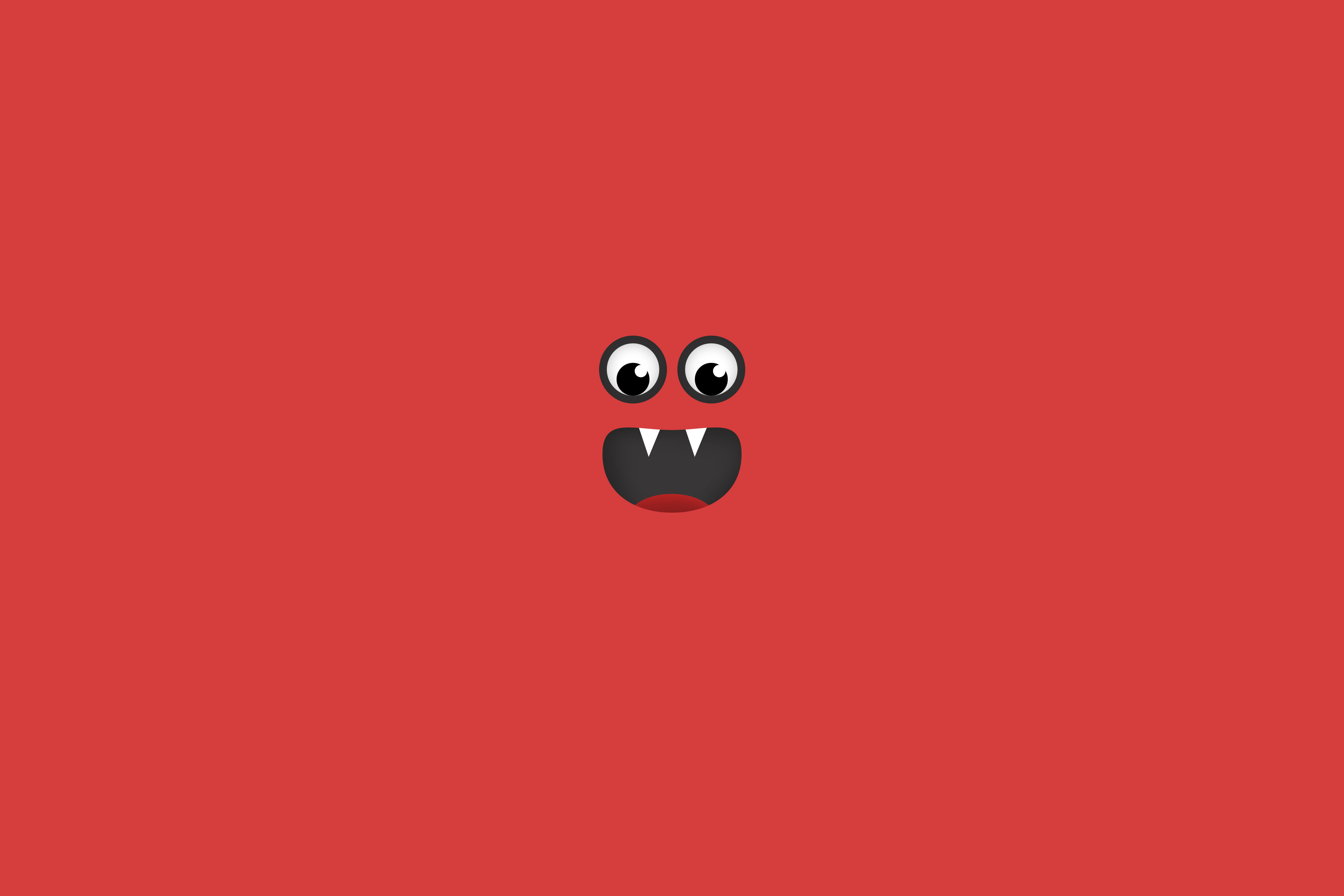 4000x2667 Download Wallpaper Face, Grin, Fangs, Vector, Art