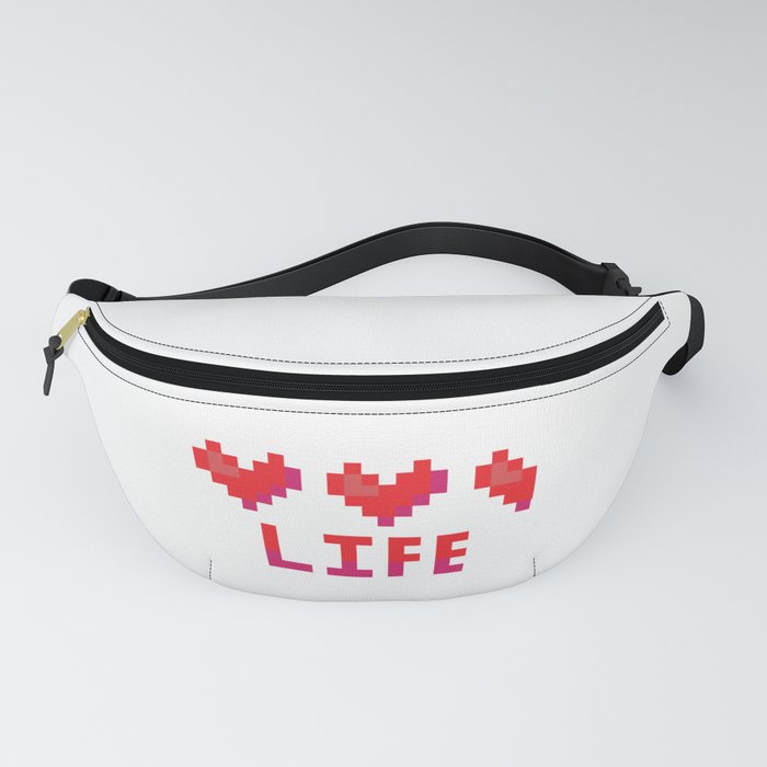 700x700 Cute Bit Heart Canister Vector Illustration Fanny Pack