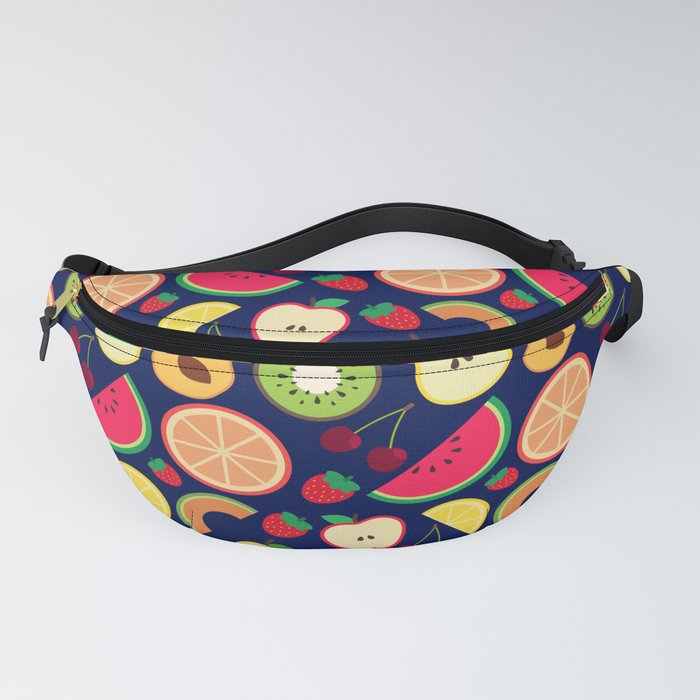 700x700 Fruit Pattern Vector Illustration Colorful Fanny Pack