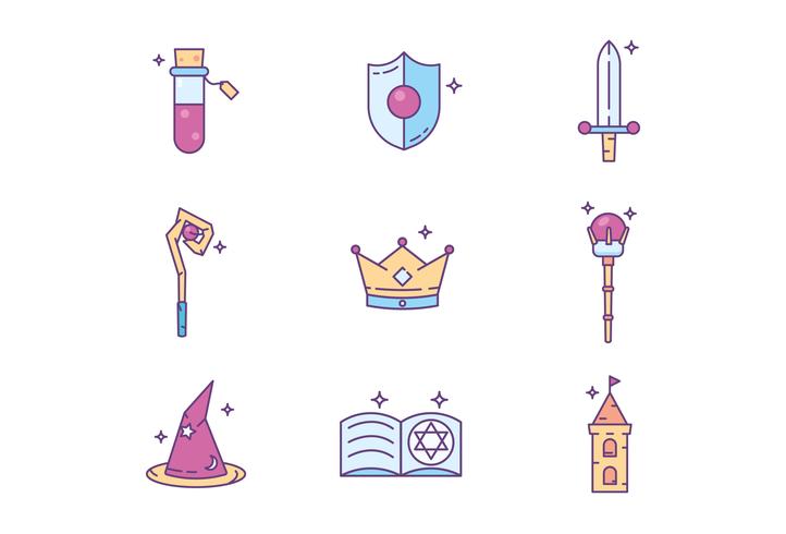 722x490 Witch And Wizard Icons