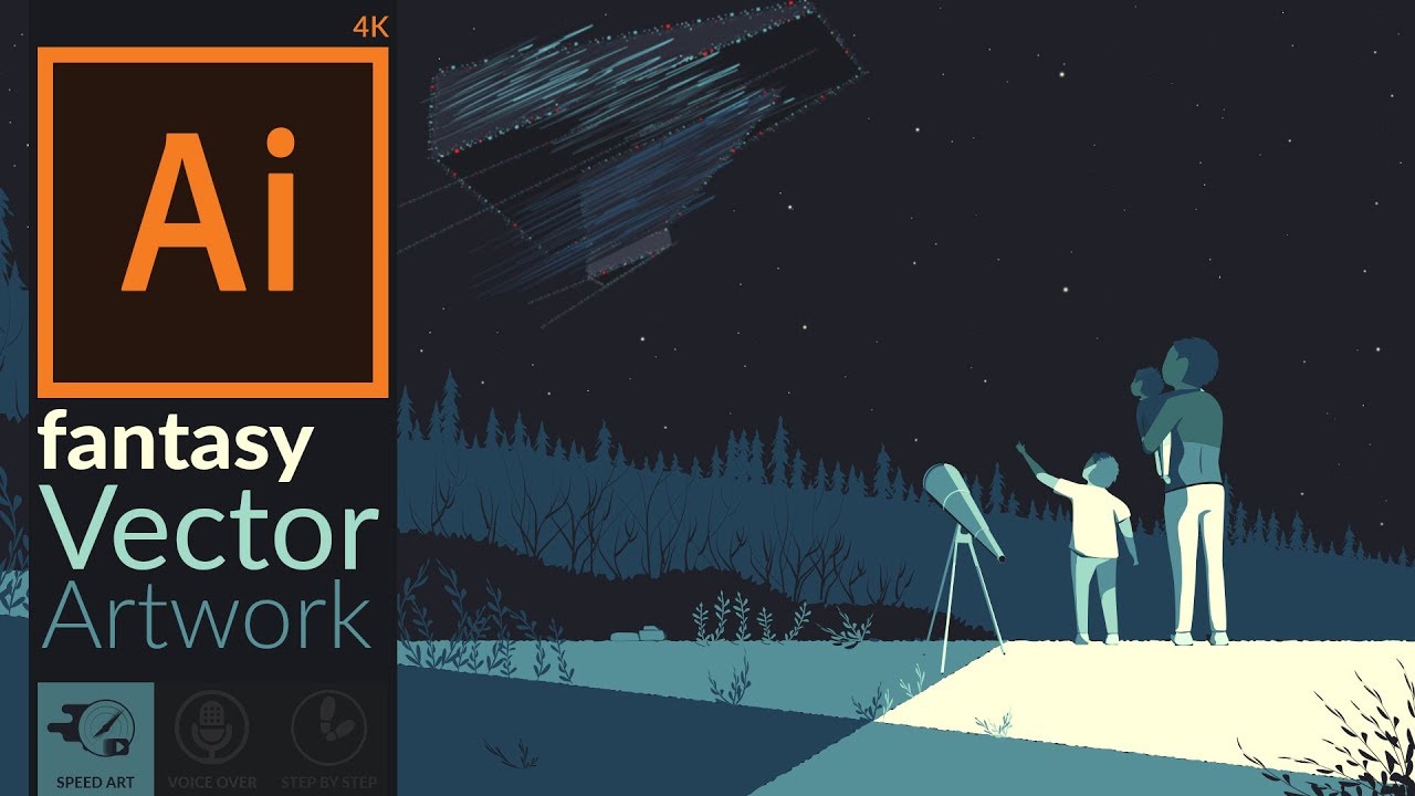 1280x720 Fantasy Vector Art In Adobe Illustrator Speed Art