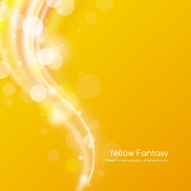 640x640 Free Yellow Fantasy Vector Background Files, Vectors
