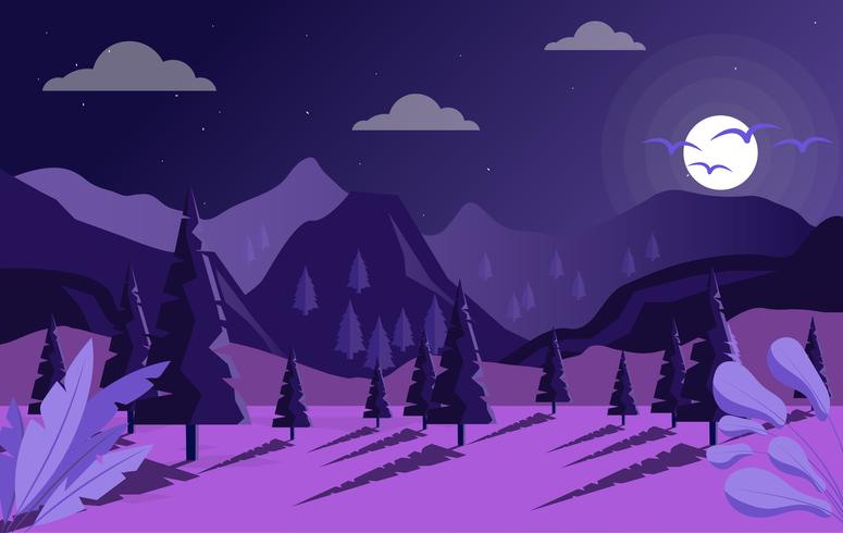 775x490 Vector Fantasy Landscape Illustration