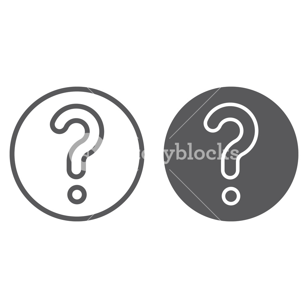 1000x1000 Faq Line And Glyph Icon, Question And Help, Ask Sign, Vector