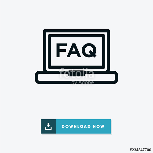 500x500 Faq Vector Icon Stock Image And Royalty Free Vector