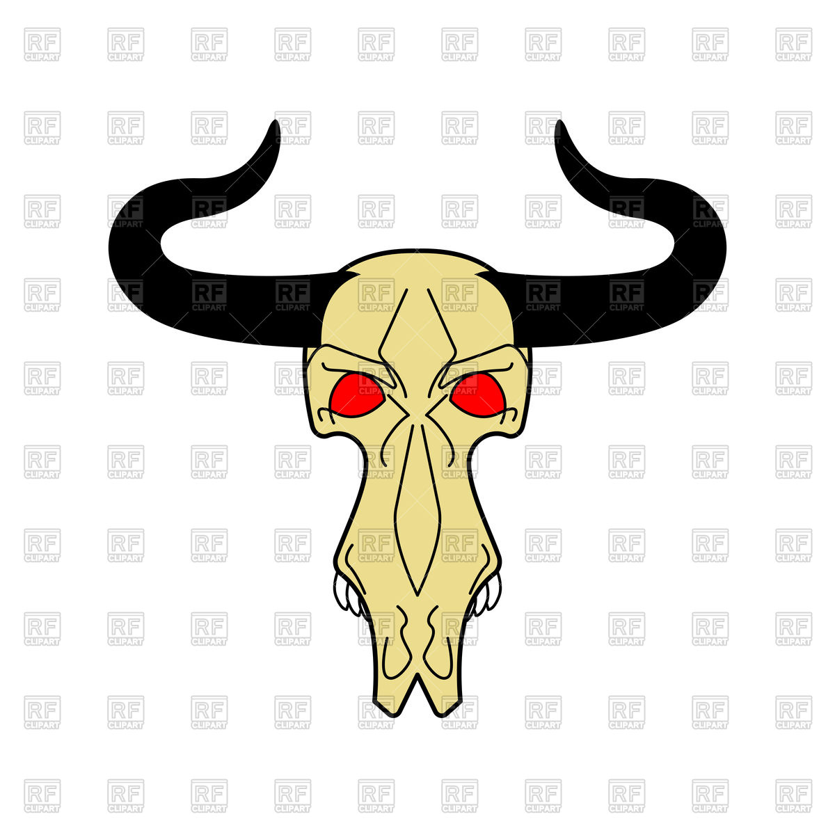 1200x1200 Skull Of Cow Death Of An Farm Animal Vector Image Of Plants