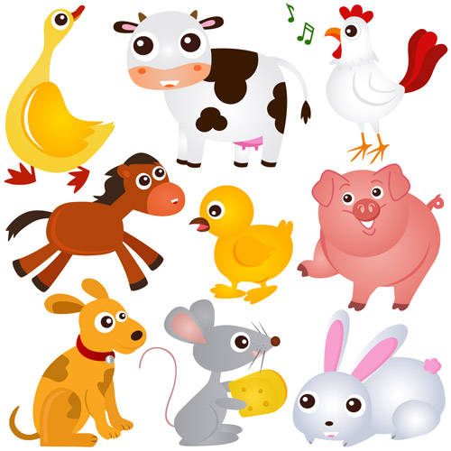 500x500 Farm Animals Vector Images