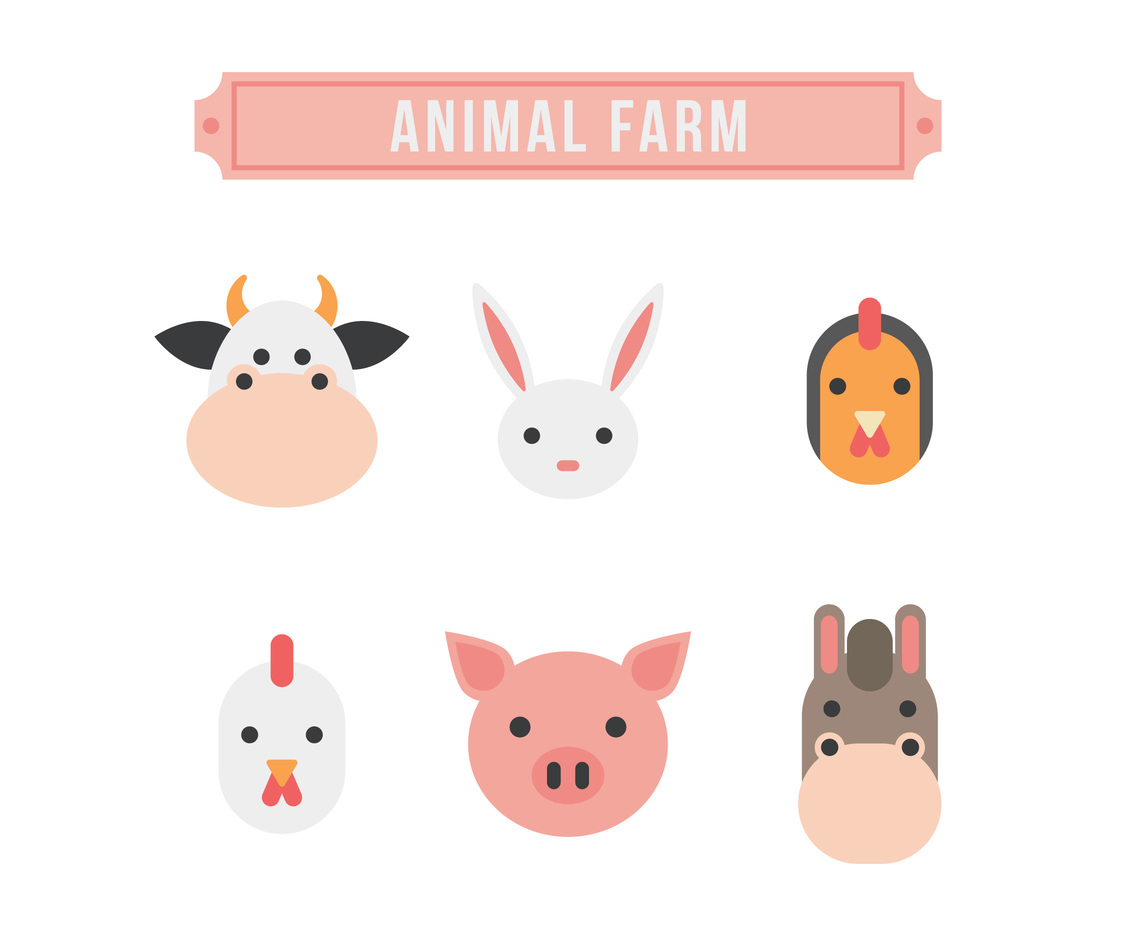 1136x936 Hand Drawn Farm Animal Vectors Free Vectors Ui Download