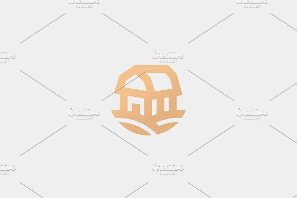 580x386 Farm House Vector Logotype Natural Farm Organic Products Logo